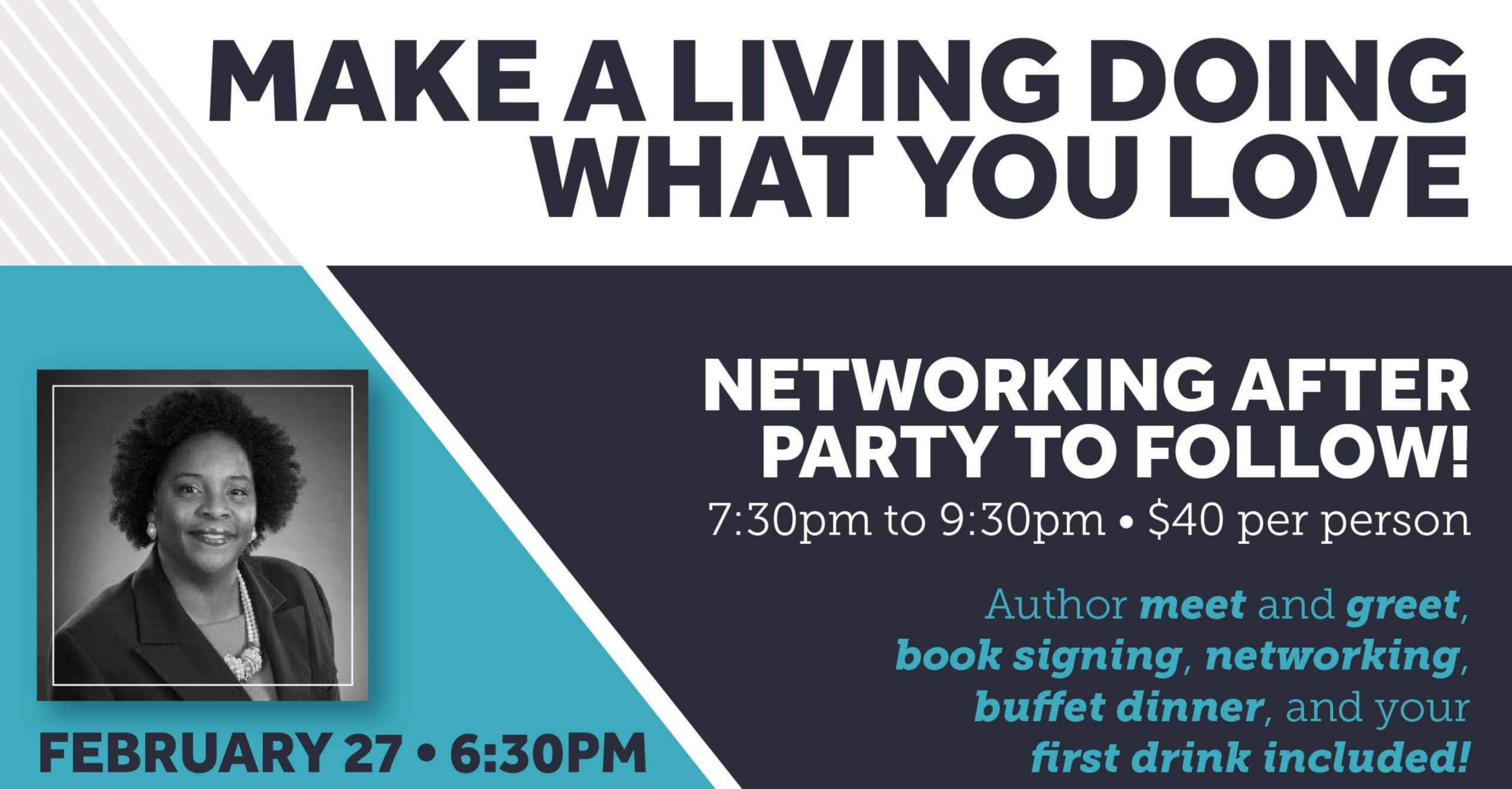 make a living doing what you love book signing event