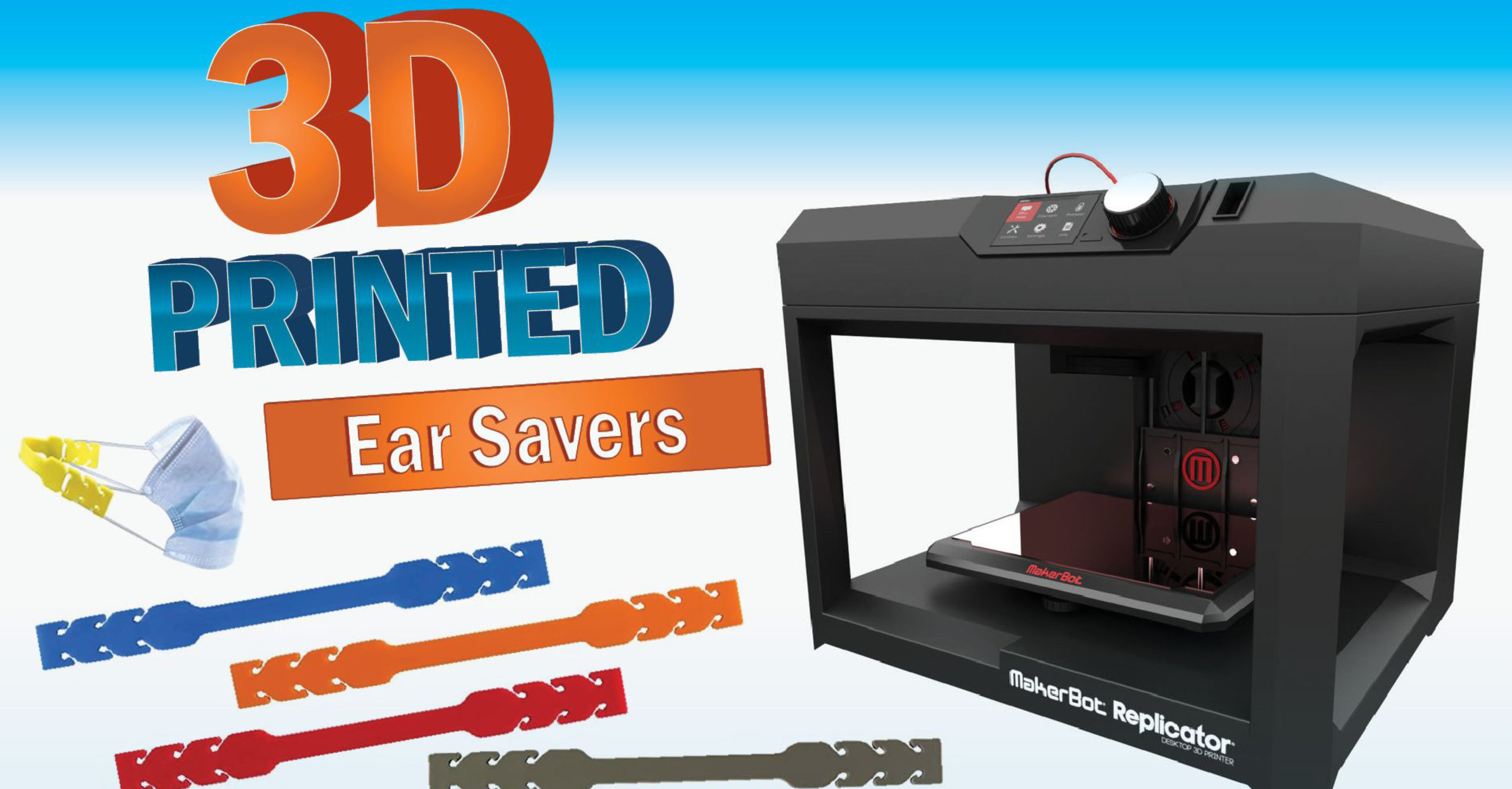 Customized 3D Printed Ear Savers for Masks