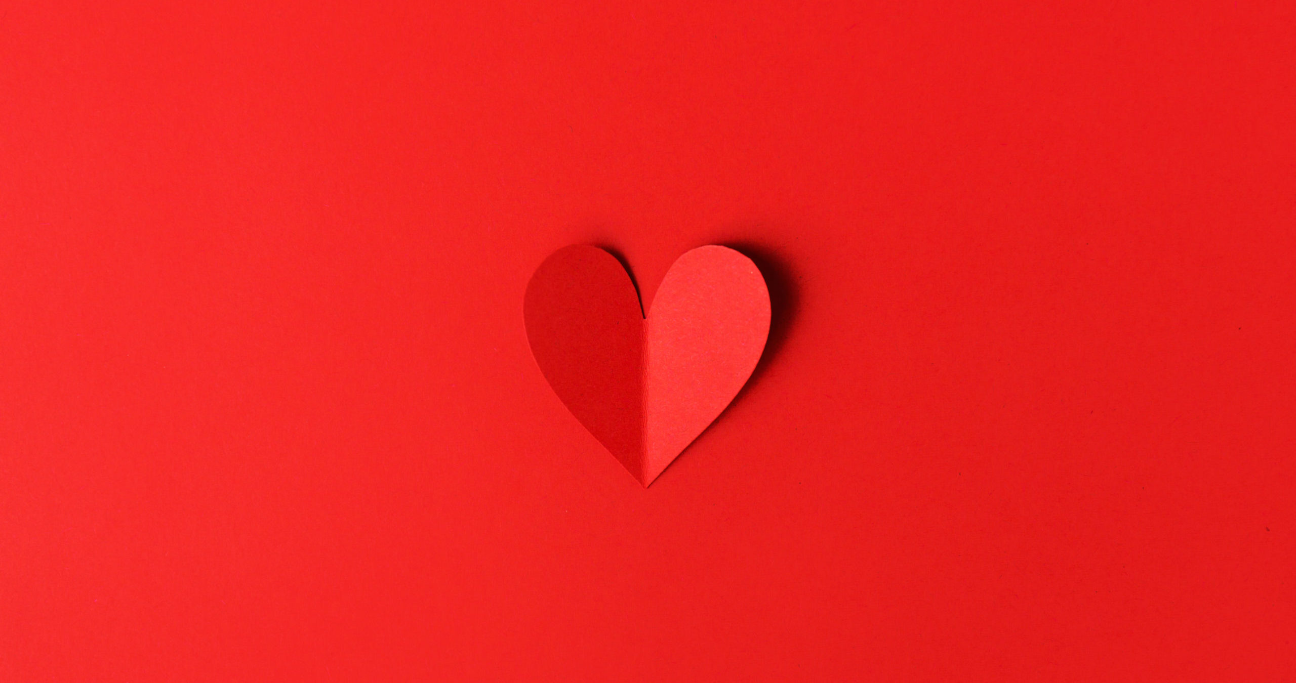 paper valentines day hearts red