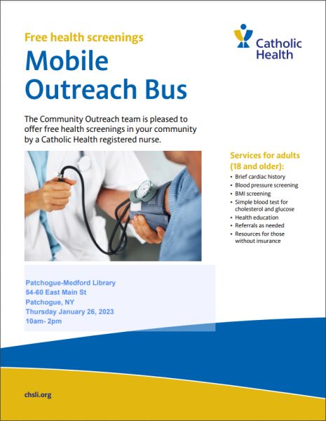 Krystal Catholic Health mobile outreach bus